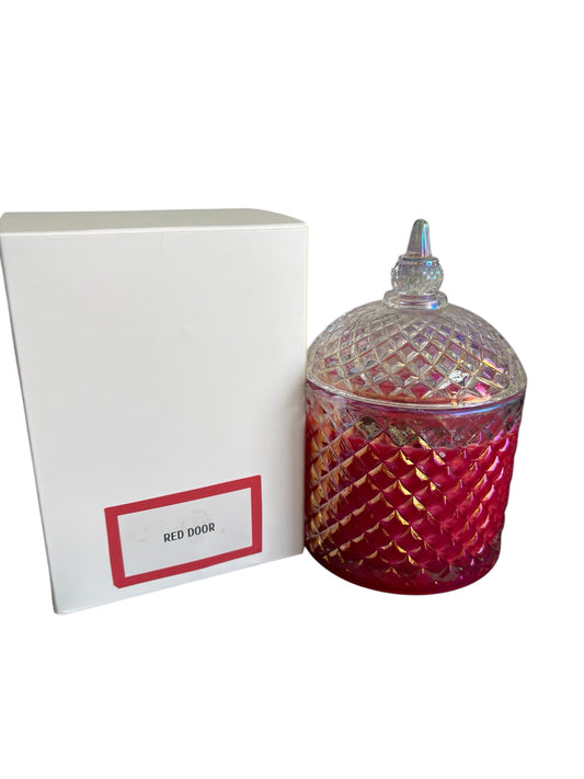 Deluxe Cupola Candle - RAINBOW CLEAR - 300g scented with RED DOOR