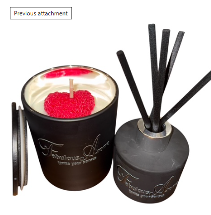 OXFORD SOY CANDLE 400g & DIFFUSER 120ml SET (matt black)