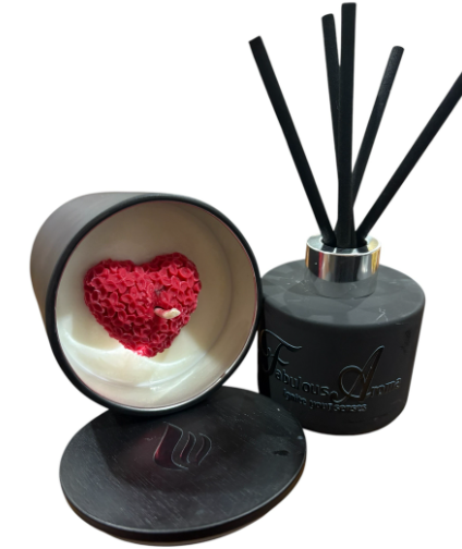 OXFORD SOY CANDLE 400g & DIFFUSER 120ml SET (matt black)