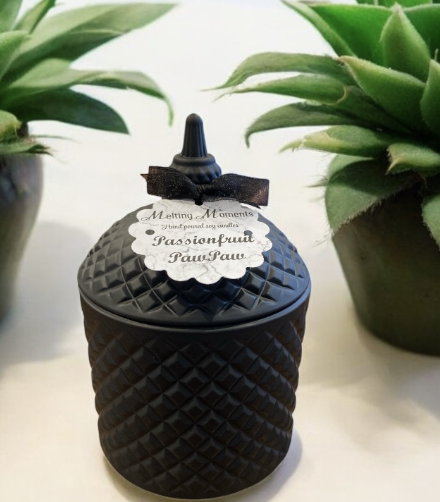 Deluxe Cupola Candle - MATT BLACK - 300g