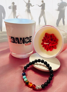 Dance Teacher - TEACHER'S CANDLE & CHAKRA BRACELET GIFT SET